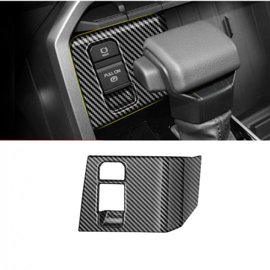Carbon Fiber Electronic Handbrake Panel Cover Trim for Toyota Sequoia -2025
