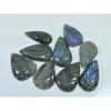 300Cts. Natural Labradorite Carving Pear Cabochon Loose Gemstone 09Pcs Lot LL-1127