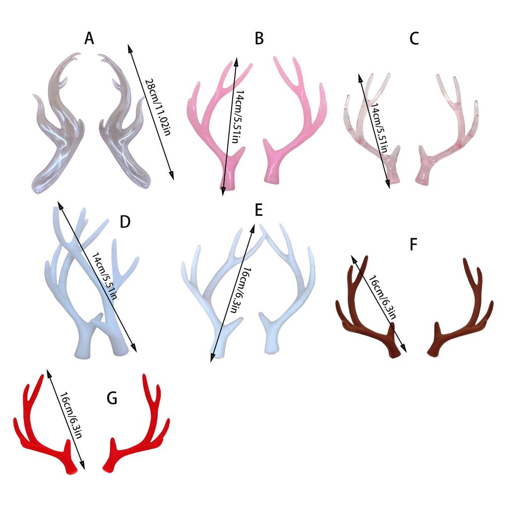Realistic Antlers Resin/Plastic Creative and Nondeform for Women Girl Project Headband Making Cosplay Headpiece Supply
