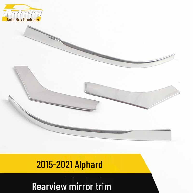 15-21 Alphard Rearview Mirror Trim Bright Reflector Strip Accessory