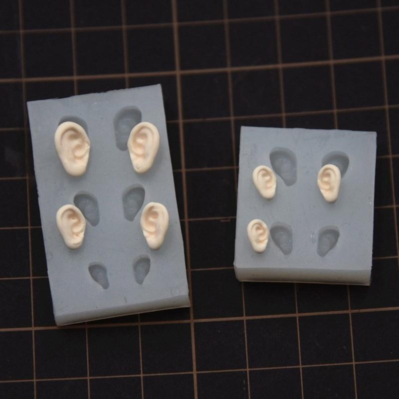 Universal Use Fondant Molds Delicate Ear ShapesDecor Crafting Versatile Silicone Mold for Your Cakes Cupcakes Dessert