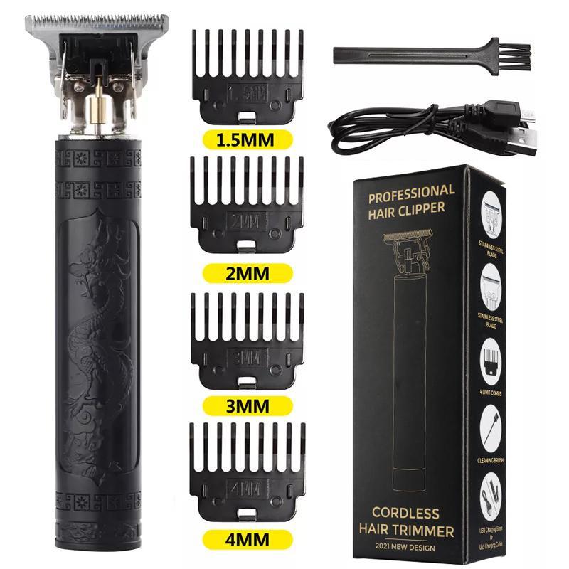 Vintage T9 elektrický akumulátorový stroj na stříhání vlasů Profesionální zastřihovač vlasů Holičský zastřihovač pro muže Zastřihovač holicích strojků Zapalovač vousů