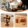Farmhouse Kitchen Decor Accessories Sunflower Trivets for Hot Dishes Heat Resistant Beech Wood Pot Holder Natural Trivet Set Decorative Tree