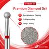 Ball Diamond Nail Drill Bit Set 1.5/2/2.5/3/3.5/4/4.5/5mm Red Fine Nail Milling Cutters Nail File Bit Sets Nail Prep Dead Skin Removal Shaping