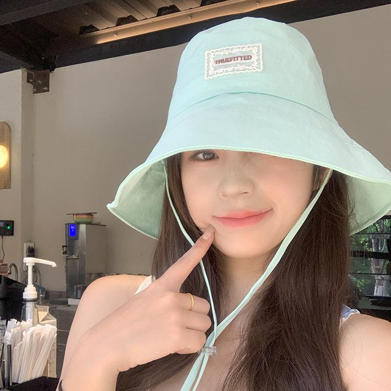 New Outdoor Casual Versatile Fisherman Hat for Women In Summer Sun Protection Sun Hat Big Head Circumference Showing Face Small Basin Hat Trendy