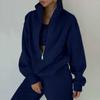 Lady's Autumn Winter Sports Warm Suit Two Piece Sets for Autumn Winter Sports Loose Wear