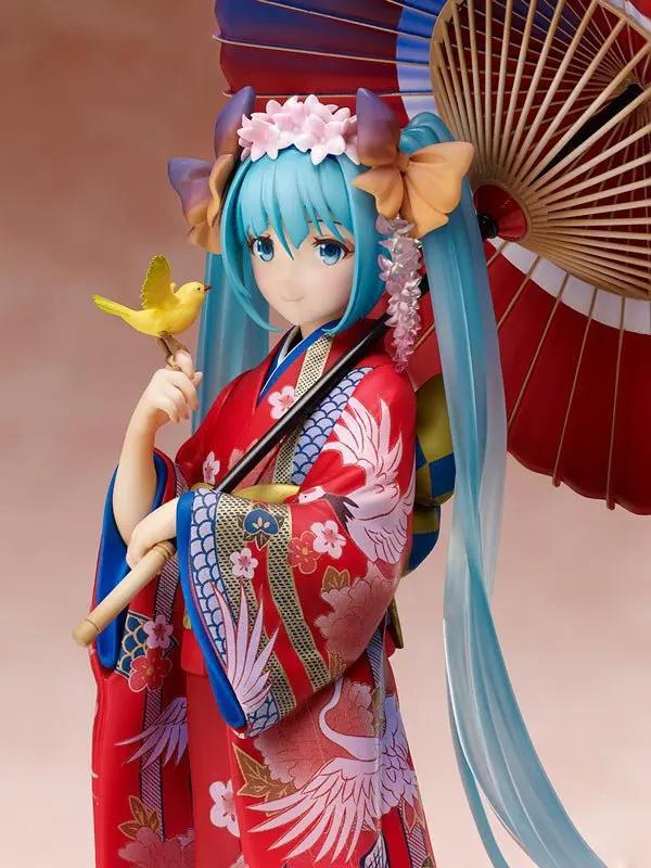 CUTIE NOUĂ Kimono Hatsune Miku Anime Umbrelă Seria Fete Frumoase Figurină de Acțiune din PVC Jucării Model Ornamente Cadouri pentru fani