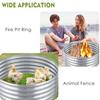 2Pcs 3X3X1.5 Ft Round Galvanized Raised Garden Bed Kit Silver Outdoor Planter Garden Bed Metal Raised Box for Fruits Vegetables