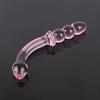 2-in-1 Glass Anal Beads And Butt Plug Hard Dildos Vaginal Anus Dilator Prostate Massager for Men And Women Masturbator Sex Toy