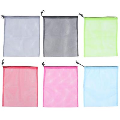 [POPETPOP] 6-Piece Drawstring Mesh Bag, Storage Pouch, Portable Outdoor Bag