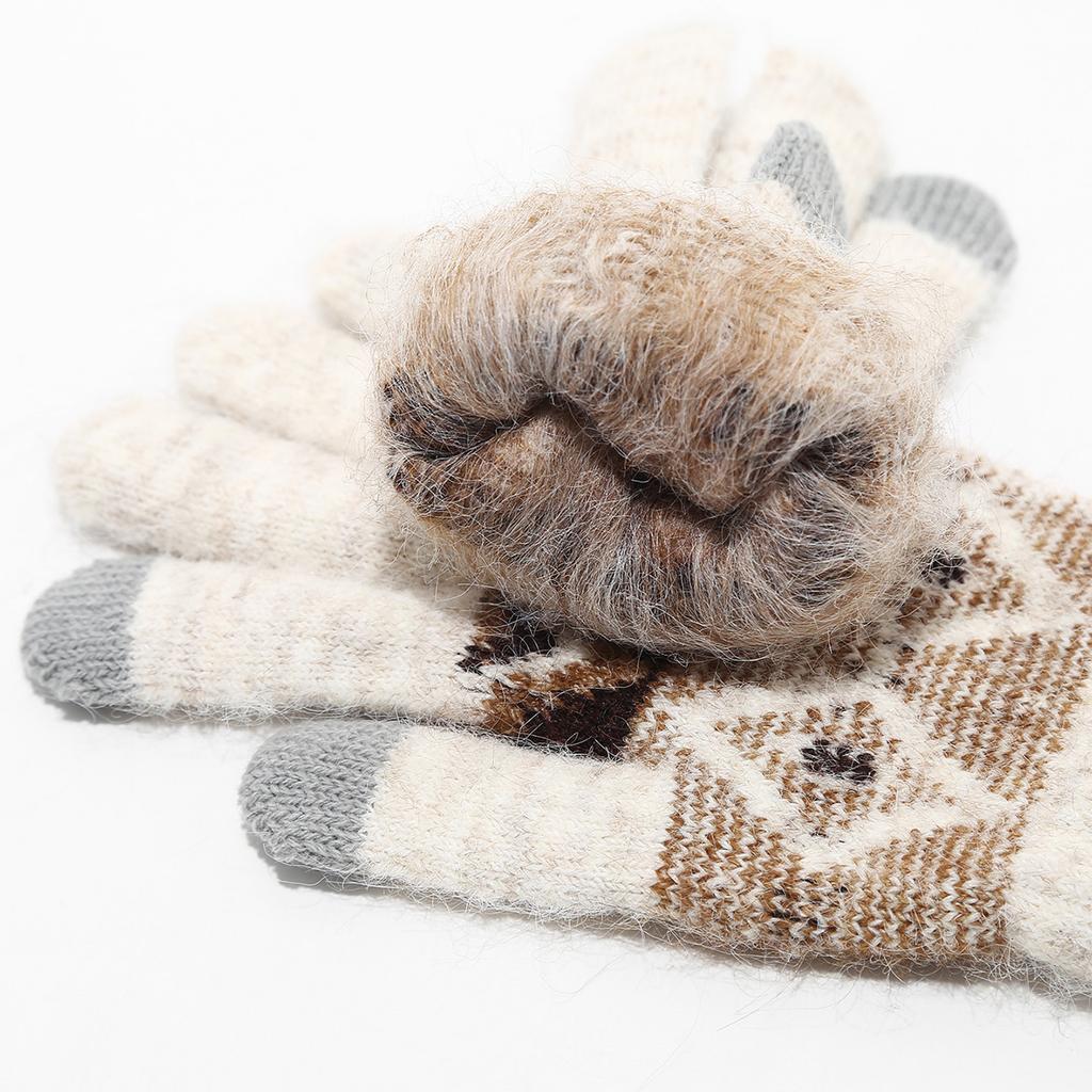Adult Winter Hat Scarf and Gloves Set, 3-Piece Thick Thermal Outdoor Accessories