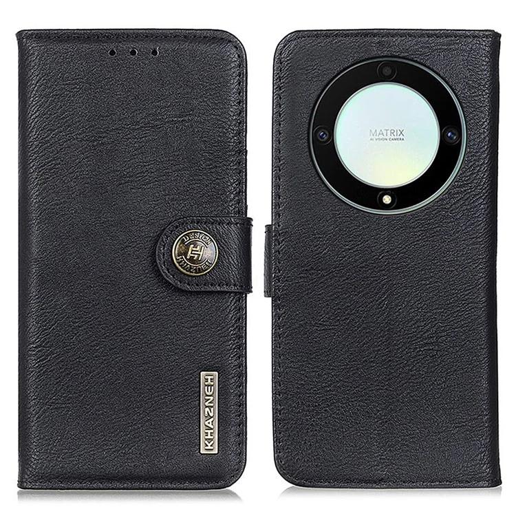 

For Honor X9a 5G / Magic5 Lite 5G / X40 5G Anti-drop Phone Case Cowhide Texture Leather Cover Wallet Stand