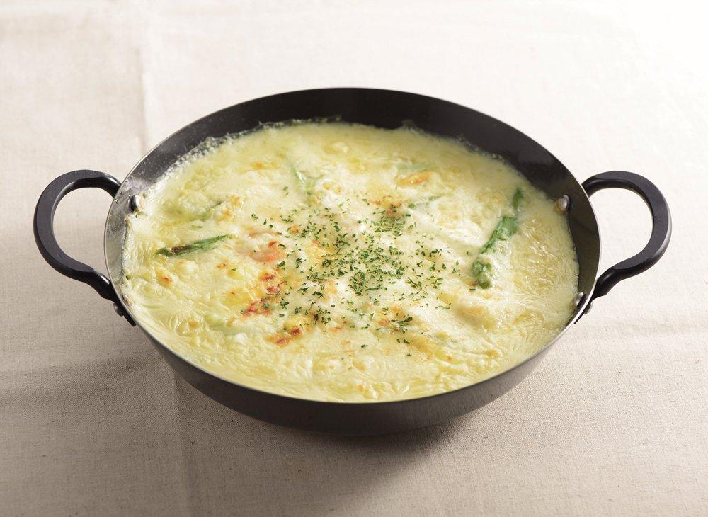 Pearl Metal HB-374 Zwei-Griff-Grillpfanne, 20cm, mit Rezept, Induktionsgeeignet, Eisen, Einfaches Kochen, Hergestellt in Japan