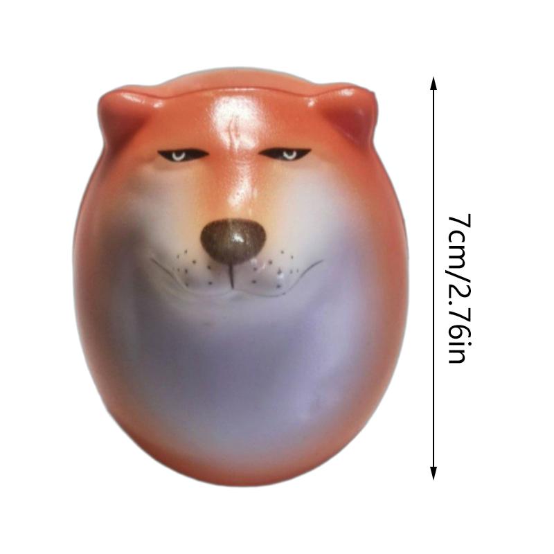 1PC Creative Shiba Inu Realistic Egg Shape PVC Desk Decor Dog & Egg Union Decorations For Home Offices Fun Christmas Gifts