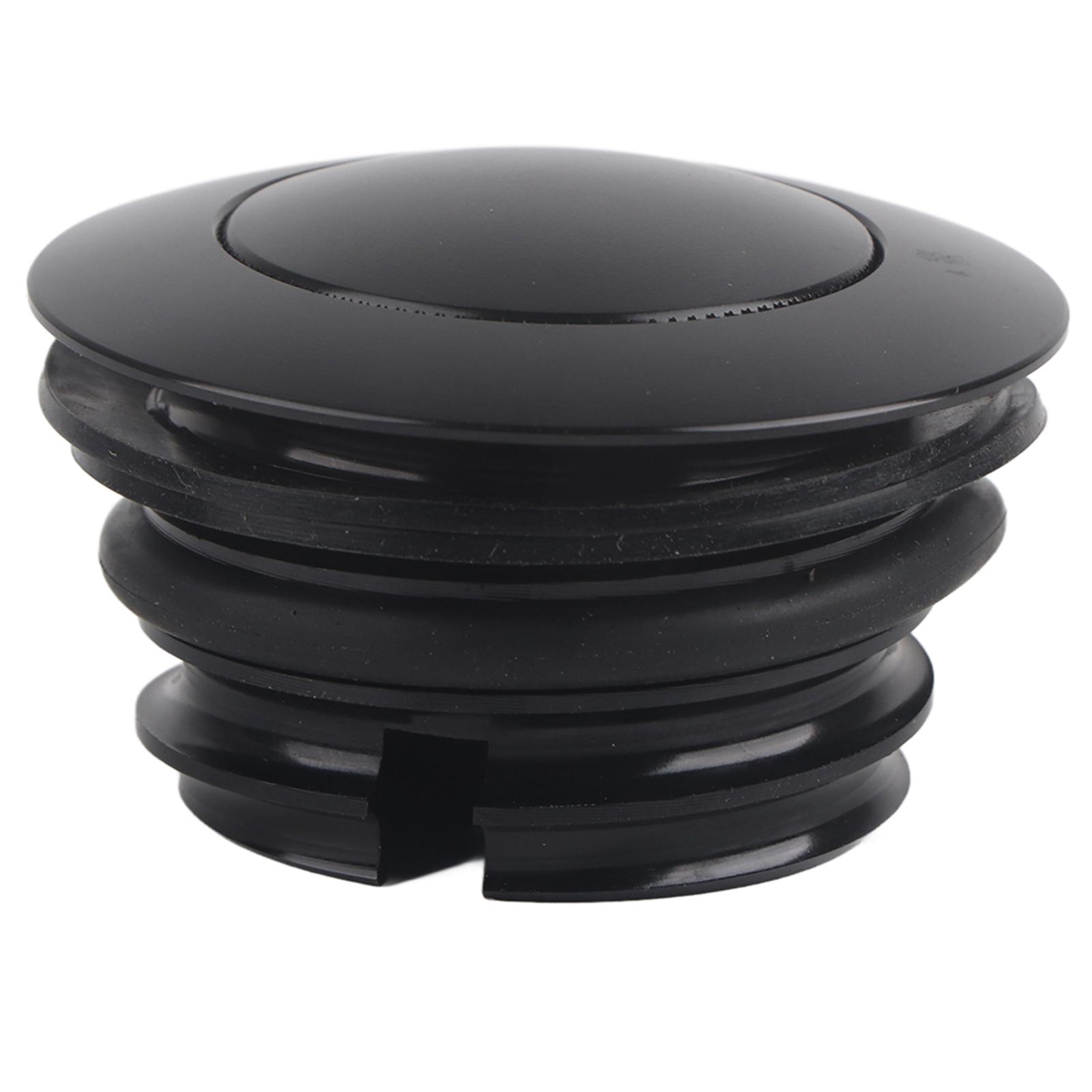 Shoemst Unisex Black Motorcycle Fuel Tank Gas Cap Pop Up Oil Reservoir Gas Cover For 1982 2017(Black)