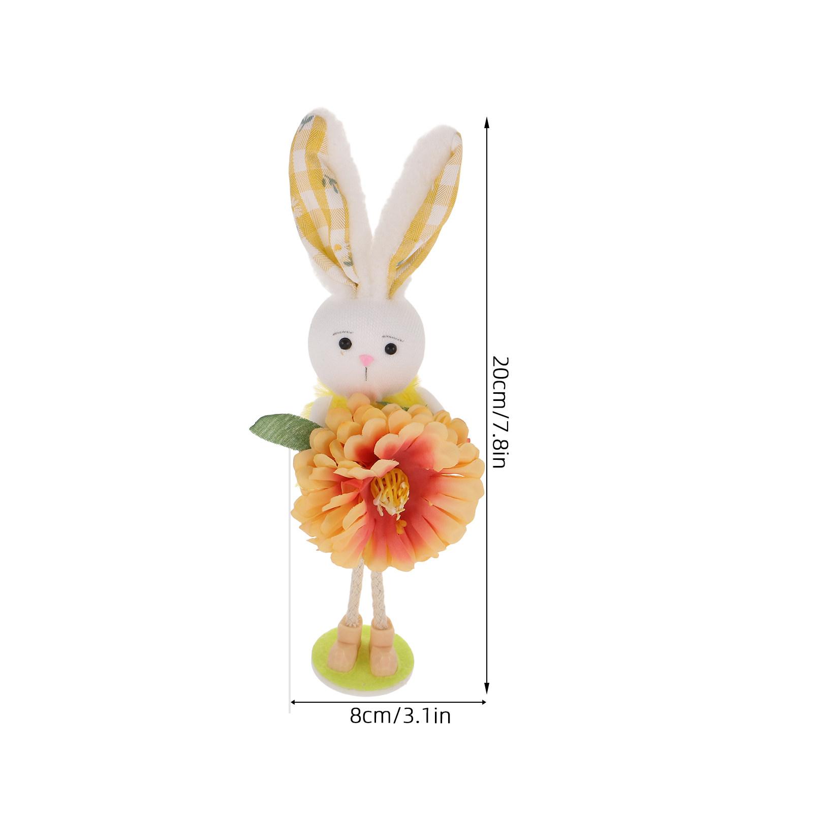 

Kawaii Rabbit Decoration Assortment - Tiny Standing Bunnies with Celebrations - Unique Gift Idea for Collectors жёлтый
