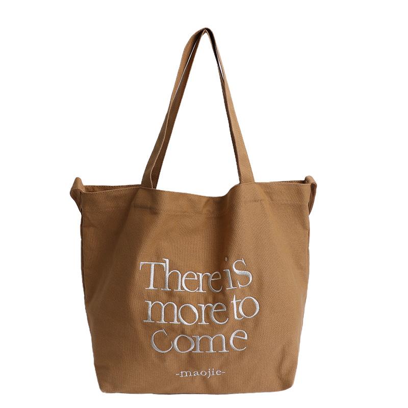 

Canvas Bag Large Capacity Tote Bag Casual Commuter Bag Student Shoulder Bag Crossbody Bag
