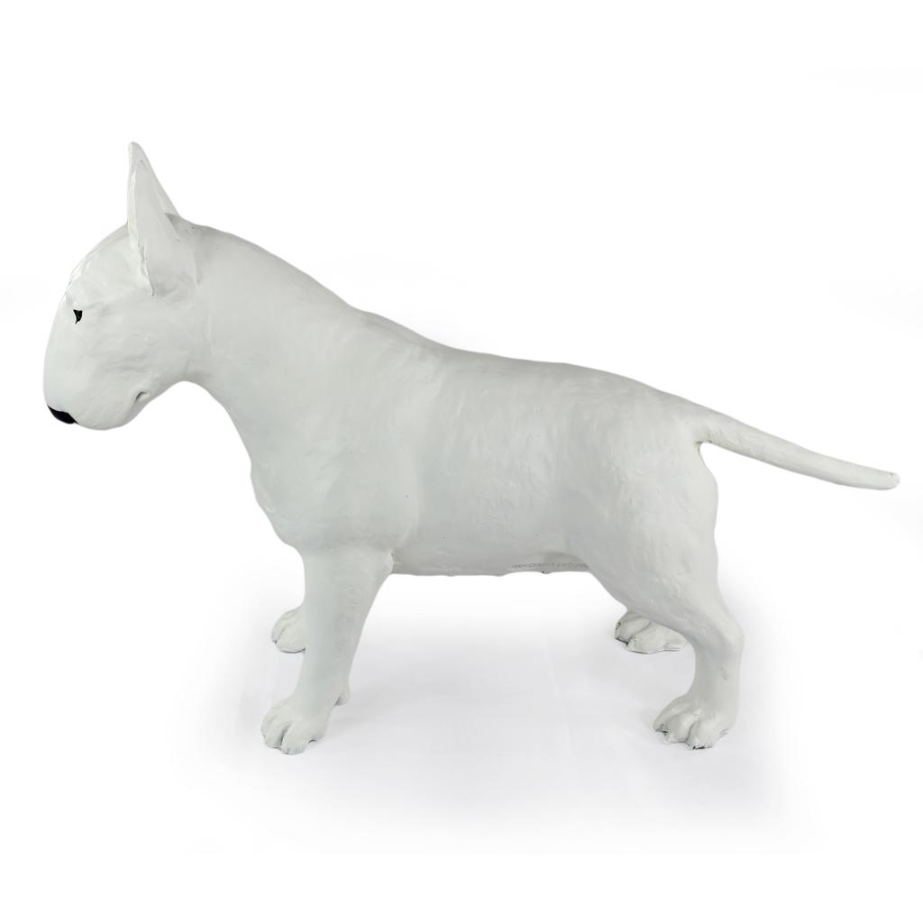 Bulterrier, Bull Terrier I - Hundestatue in Lebensgröße, Figur im Maßstab 1:1, Hundestatue für den Garten der Marke Art-Dog