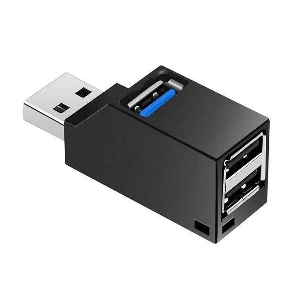 USB 3.0 Hub 4-Port Adapter - High Speed Data Transfer (5Gbps) for PC/Laptop/Mac - Compact USB Splitter for Flash Drive, Mouse