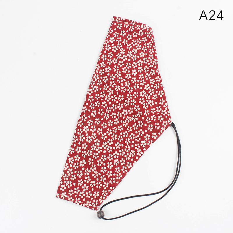 Portable Tableware Bag Japanese Printing Reusable Drink Straw Chopstick Cutlery Pouch Drawstring Bag Cutlery Bag For Spoon Fork