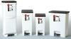 Asbel Trash Can with Odor Resistant Evan Pedal Light Depth Slim A6418 Lid, Wide, Pedal, 45L, Brown,