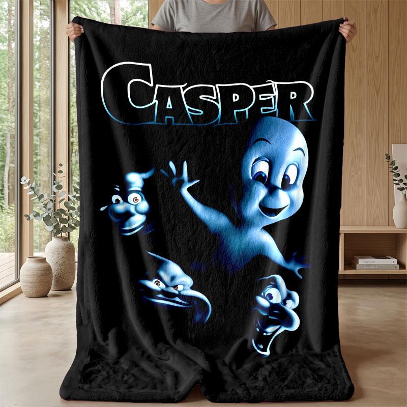 Soft Flannel Blanket Lightweight Cozy Bedroom Living Room CoverCasper the Friendly Ghost