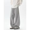 51 Hip-Hop Street Retro Solid Color Draped Scimitar Sweatpants Men's Trendy Loose Gray Versatile Casual Pants