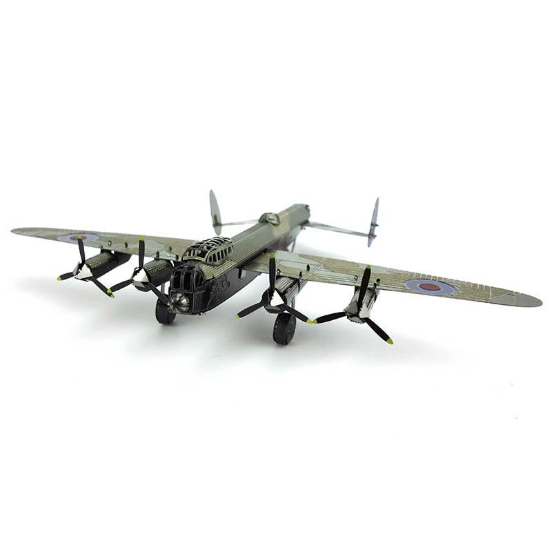 Lancaster Bomber All-Metal 3D Stainless Steel Puzzle Toy - Glue-Free Assembly