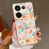 Kolorowe Etui z Wzorem Kreskówkowym Xiaomi 14T 13T 11T Pro Skórzana Faktura Silikonowe Pokrowiec Funda Dla Redmi Note 14 13 Pro 4G 5G 12 11