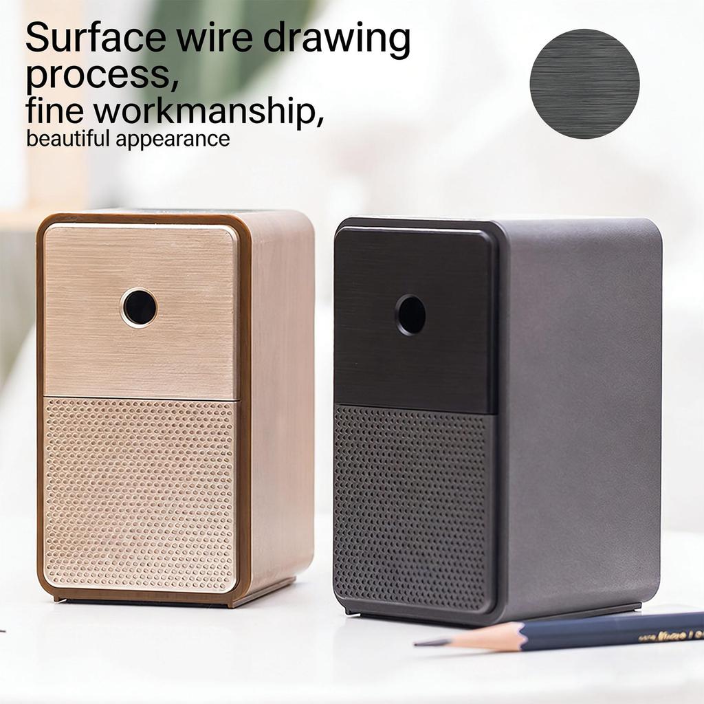 Manual Pencil Sharpener Alloy Steel Blade Compatible Multiple Pencils with 5 Adjustable Tip Auto Eject Broken Lead for Artists Students and Sketching