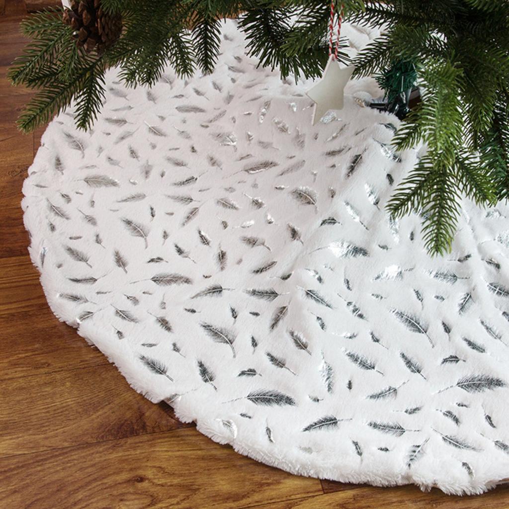 Snowflake Christmas Tree Skirt Decoration Christmas Decoration New Year Party Supplies Christmas Atmosphere Decoration