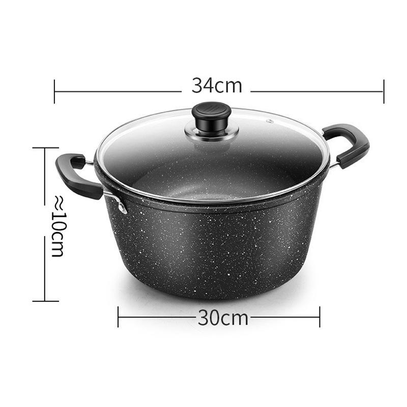 

Антипригарный Суповой Чугун Материал Гладкая Поверхность Легко Моется Зеркальная Полировка Защита от Ожогов H Кухонная Кастрюля Нагрев Молока 30cm