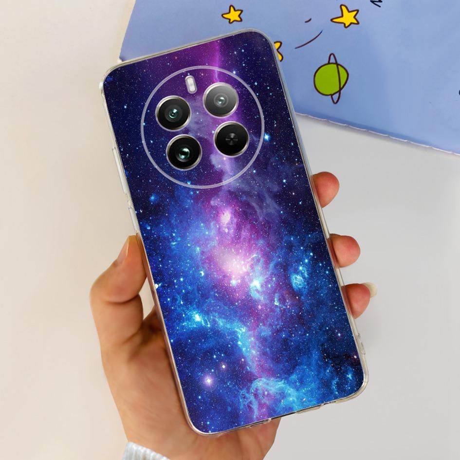 For Realme 12 Pro Plus Case Popular Flower Astronaut Soft Clear Silicone Phone Cover on Realme 12 Pro 5G 2024 Funda RMX3842 Case