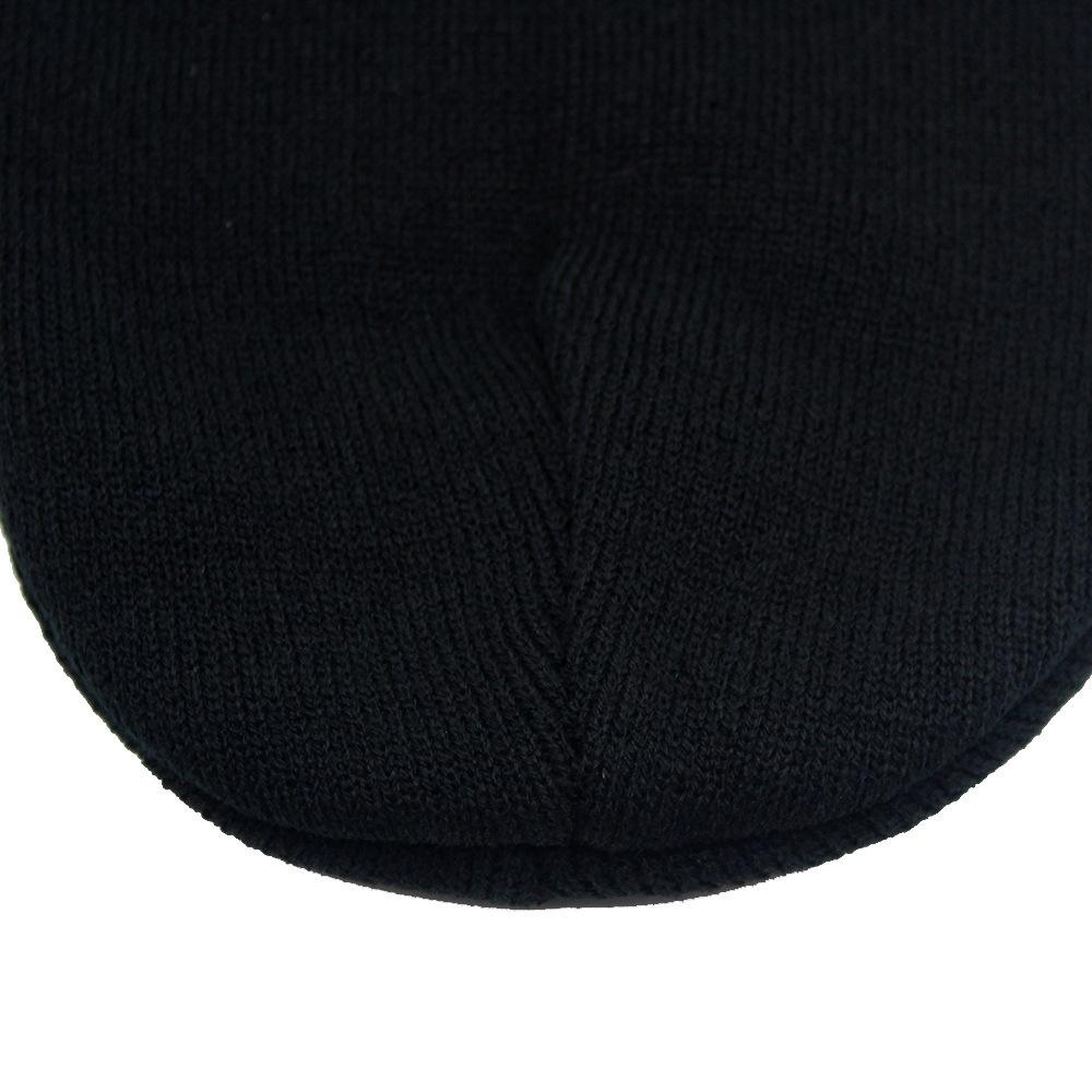 New cross embroidery knitted hat autumn and winter European and American men's and women's outdoor warm wool hat pullover hat cold hat