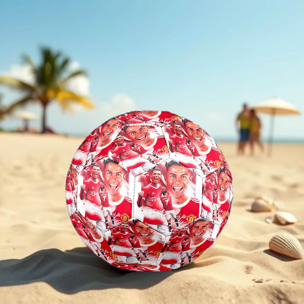 Cristiano Ronaldo Size 5 Football High Elastic Soccer Ball For Outdoor Competition Daily Training Play