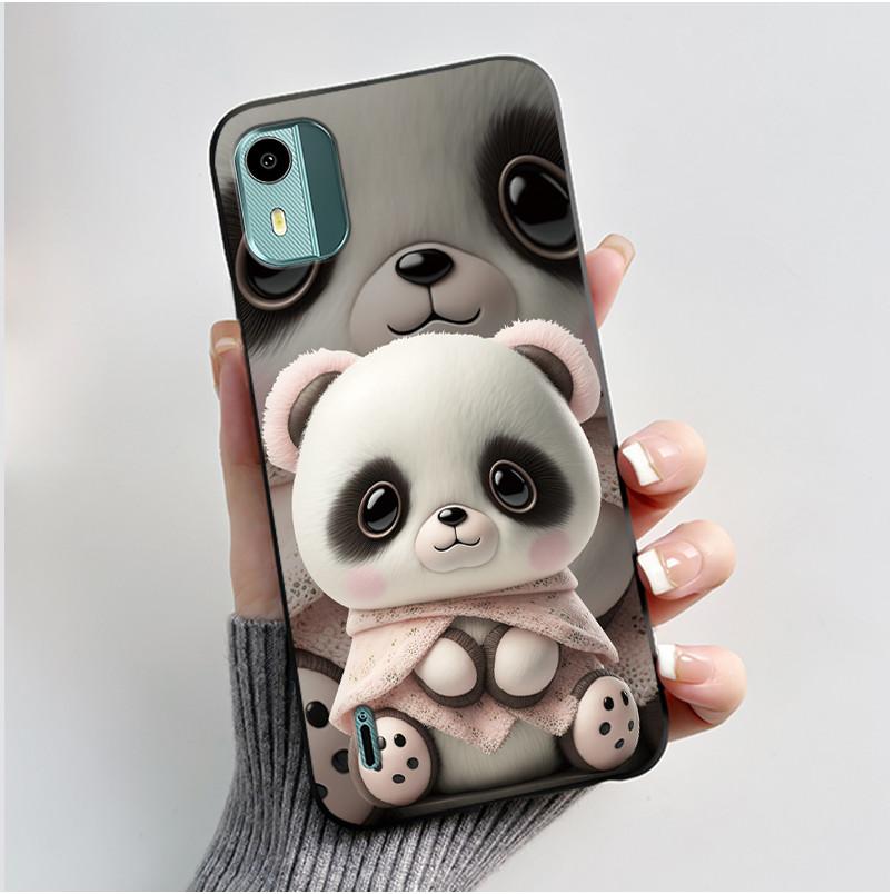 Soft TPU Case For Nokia C12 Cute Love Rabbit Funny Shockproof Silicone Phone Case For Nokia C12 Plus Pro Back Cover C 12 Fundas