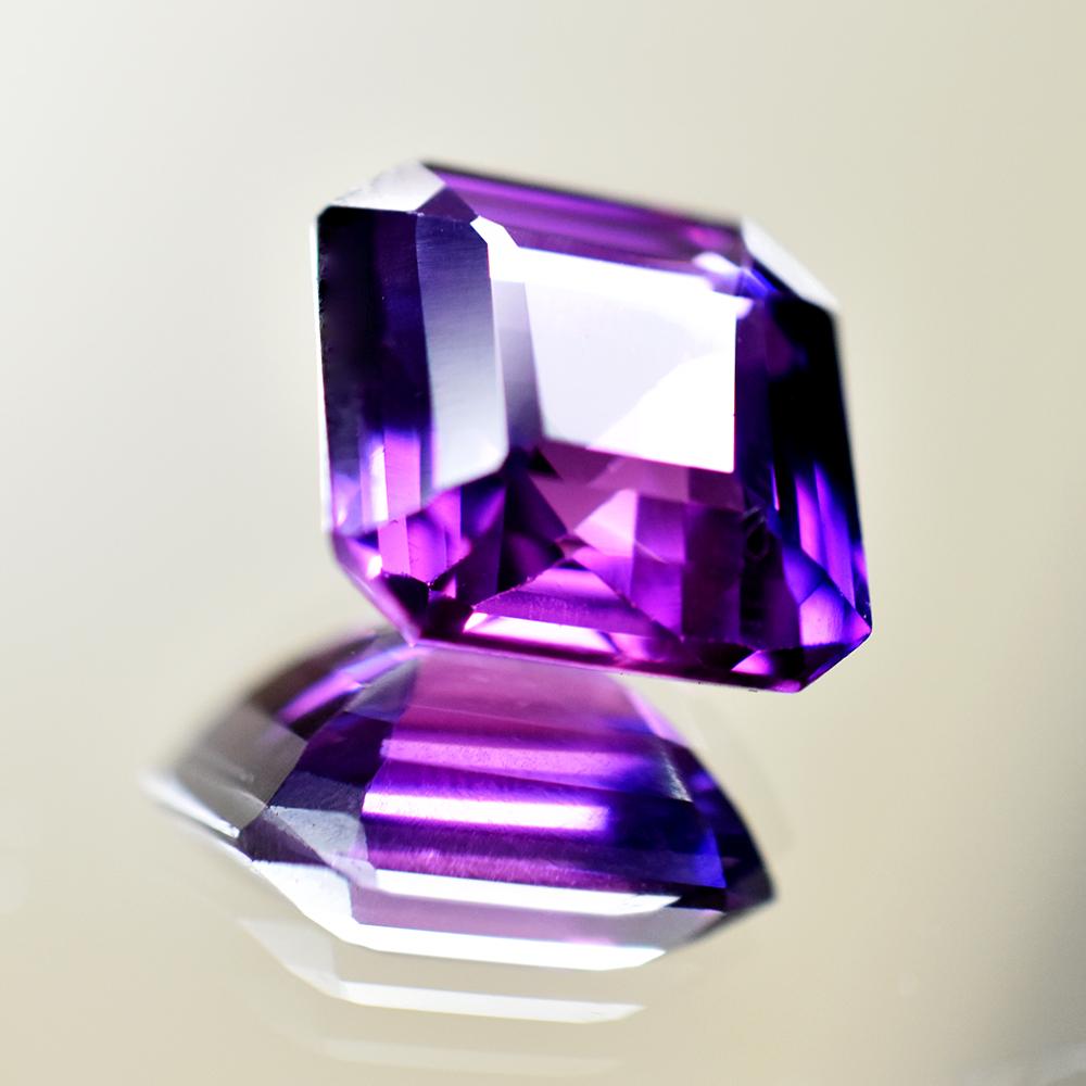 Natural Sapphire Loose Gemstone Quality 14.30 Ct Square Cut Jewelry Making September Birthstone Gift