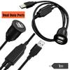 Faster and Efficient Charging Dual Ports USB Panel Flush Mount Car Accessories Support Data Transfer or Power Charging