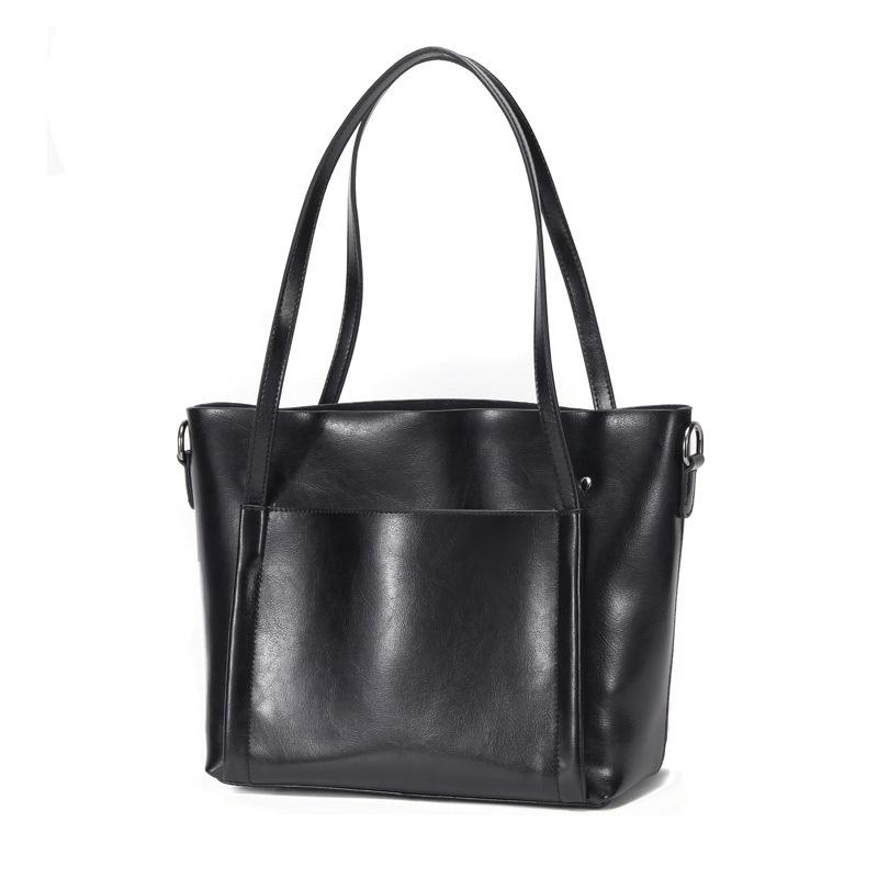 Bag women's large-capacity bag high-end exquisite women's commuter bag leather crossbody tote bag simple and fashionable shoulder