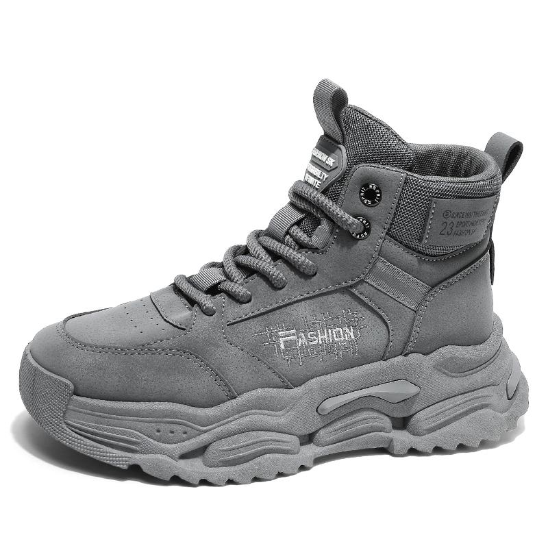 Punk Men's Boots Platform Motorcycle Sneakers British Style Chunky Shoes Man Cowboy Booties For Men Ankle boots Outdoor Sneakers