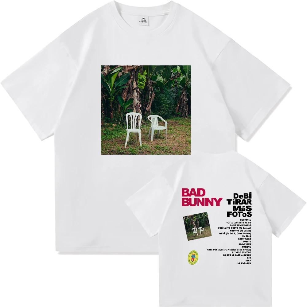 Bad Bunny DTMF World Tour 2025 T-shirt Damkläder Vintage Harajuku Högkvalitativa Kläder T-shirts för Fans Gåva