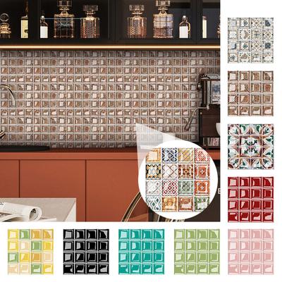 10/15/20 CM Kitchen Stick On Tile Stickers Bathroom Mosaic Self Adhesive Wall Tiles