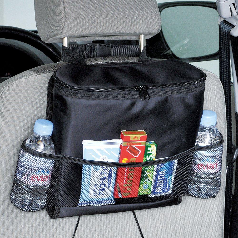 SEIWA Car Seat Back W700 Pocket, Insulated, Black,