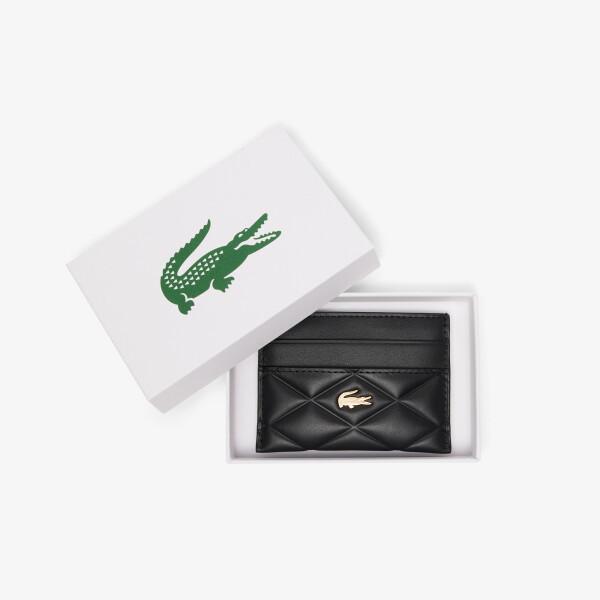 Lacoste Card Wallet   000 Black Crocodelle