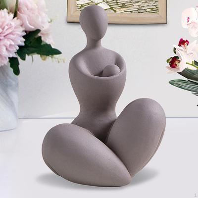 Abstrakte Keramikskulptur Heimdekoration Tischmittelstücke Menschliche Form Figuren Handwerk Statue für