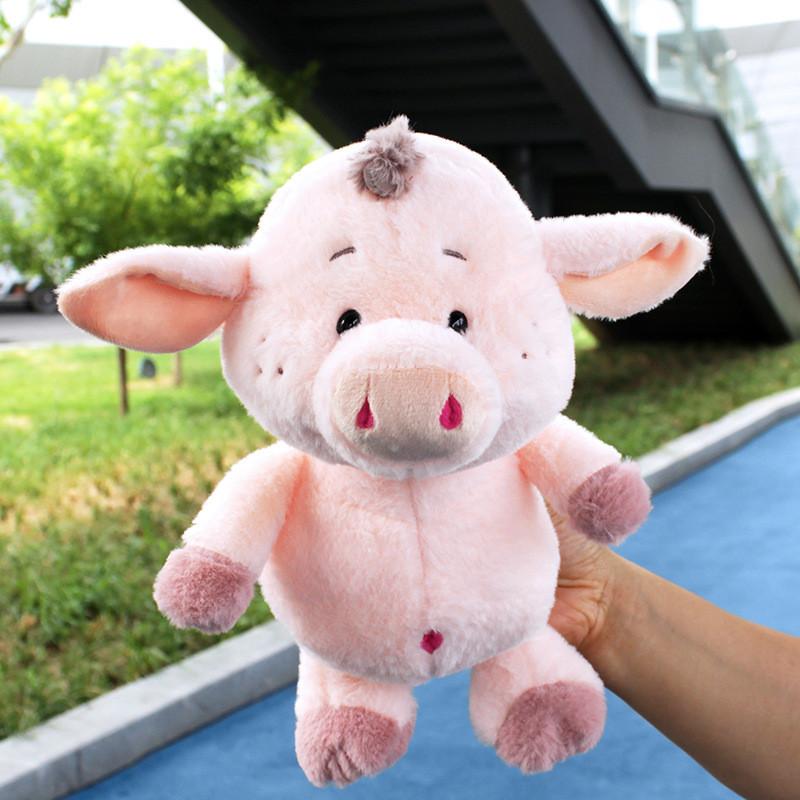 Plush Cow Toy With Pp Cotton Filling Soft Animal Pillow For Kids Gift