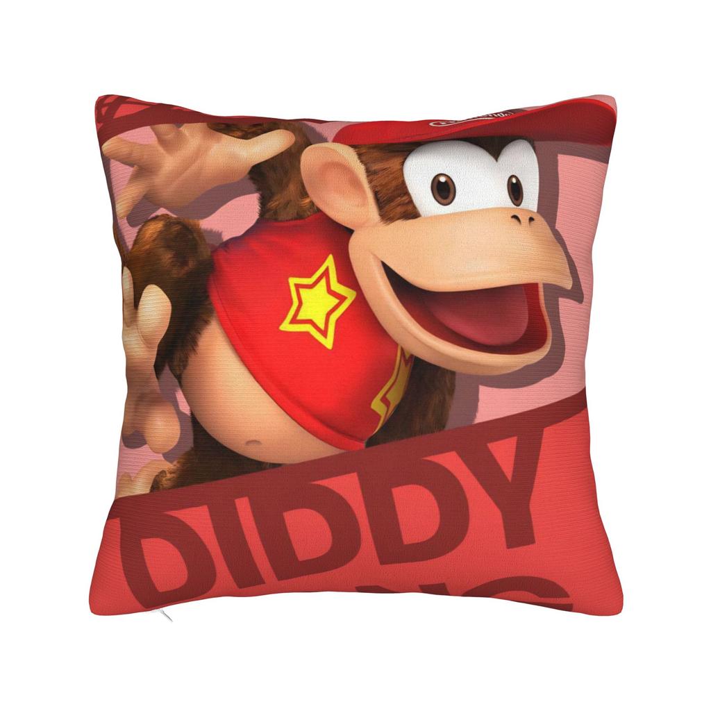 Decorative Pillowcases Donkey Kongs Bananza Games Merch Home  Throw Pillow Case Cover Drop Shipping Multiple Sizes