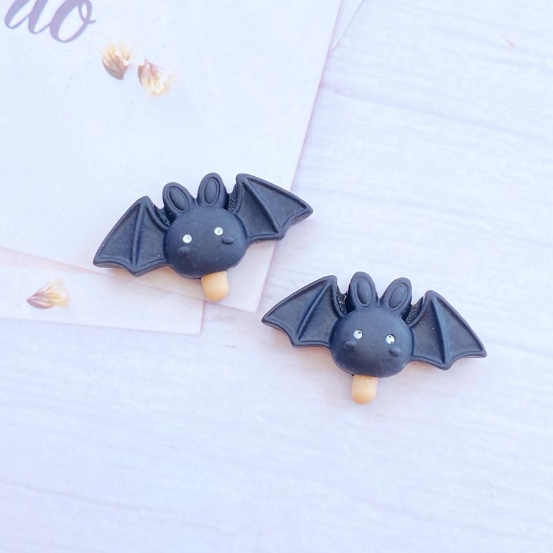 10Pcs New Cute Mini Halloween Series Flat back Resin Cabochons Scrapbooking DIY Jewelry Craft Decoration Accessorie
