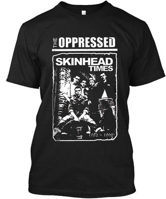 Tričko The Oppressed Skinhead Times Wales Music Group Vrchné diely Tričko Veľkosť S-4XL