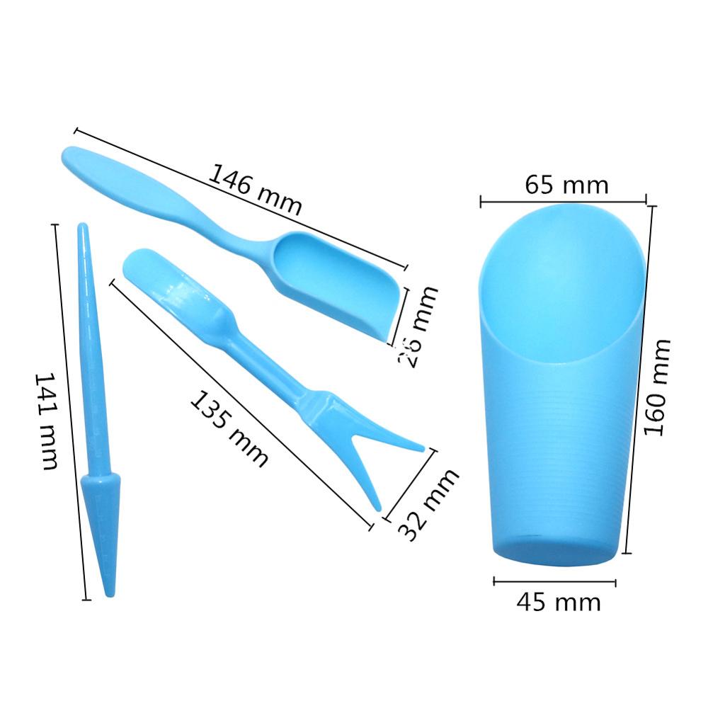 Garten Pflanzgefäß Set Zubehör Aussaat Sukkulenten Umpflanzen Sämlinge Pflanzwerkzeug Bonsai Dünger Bohrgerät 1 Set